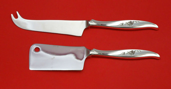 Rose Ballet by International Sterling Silver Cheese Serving Set 2pc HHWS Custom