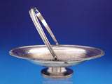 Roberts & Belk English Silverplate Basket with Swing Handle Antique (#9201)