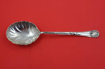 English Estate Sterling Silver Berry Spoon shell handle & bowl Sheffield 1910 9"