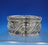 Gebruder Dingeldein German Sterling Silver Box Oval Scalloped Rococo (#6743)