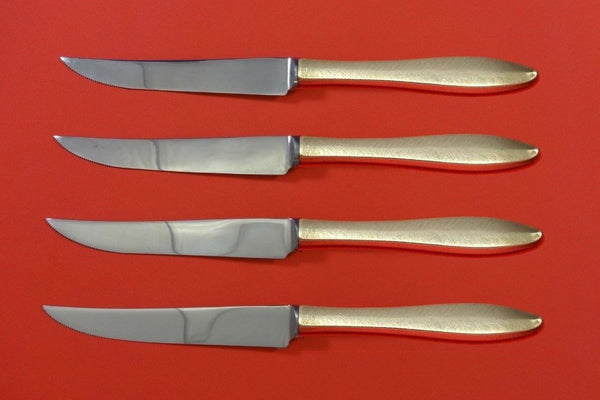 Rsvp by Towle Sterling Silver Steak Knife Set 4pc HHWS Custom Made 8 1/2"