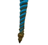 Gilt Bronze Tussie Mussie Posey Posy Holder with Blue Opaline Handle (#J1259)