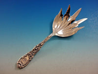 Chrysanthemum by Tiffany and Co Sterling Silver Macaroni Serving Fork 8 1/4"
