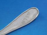 Lap Over Edge Acid Etched by Tiffany Sterling Dinner Fork 3 Leaf Clovers 7 7/8"