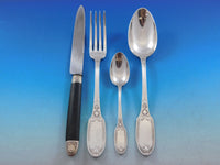 Empire by Puiforcat France Sterling Silver Flatware Set Swan 49 pcs Dinner