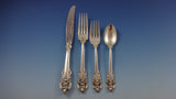 Grande Baroque by Wallace Sterling Silver Flatware Set For 12 Service 95 Pieces