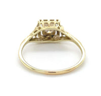14k Gold Art Deco Filigree Ring w/Champagne Genuine Natural Diamond (#J6811)