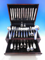 Swedish Modern by Allan Adler Sterling Silver Flatware Set 124 pcs Monogram M