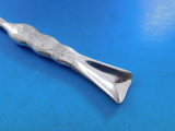 Lap Over Edge Acid Etched by Tiffany Sterling Silver Button Hook Flowers 8 1/4"