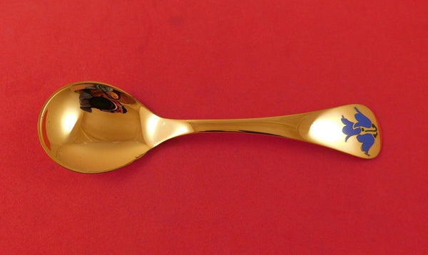 Georg Jensen Sterling Silver Annual Spoon Vermeil with Harebell Flower 1990 6"