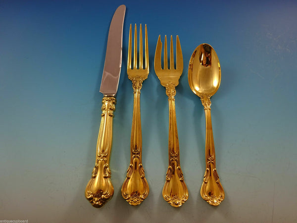 Chantilly Gold by Gorham Sterling Silver Regular Size Place Setting(s) 4pc