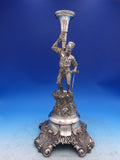 Austrian .800 Silver Candelabra / Epergne 3D Man with Axe 87.9 ozt Vienna #6492