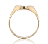 14k Yellow Gold 1/2" Men's Plain Signet Ring Size 6.75 Jewelry  (#J6619)