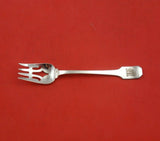 Norman Hammered by Shreve Sterling Silver Ramekin Fork Applied Mono "M" 5 1/8"