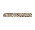 18k White Gold Wedding Band Ring Size 7 Jewelry (#J7286)