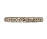 18k White Gold Wedding Band Ring Size 7 Jewelry (#J7286)