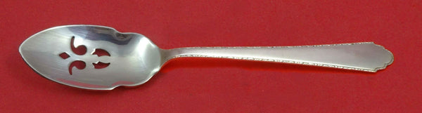 William and Mary by Lunt Sterling Silver Olive Spoon Pierced 5 3/4" Custom Made