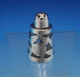Mexican Mexico Glass Salt Shaker with Sterling Silver Overlay 2 1/4" (#6566)