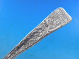 Lap Over Acid Etched by Tiffany Sterling Silver Oyster Ladle w/ Oysters Seaweed