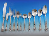Morning Glory by Alvin Sterling Silver Flatware Set for 12 Service 100 pc Dinner