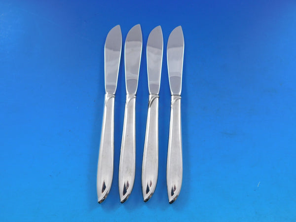 Silver Rhythm by International Sterling Silver Butter Spreader HH Set 4 6 1/4"