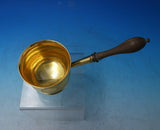 English Sterling Silver Pipkin Vermeil with Wood Handle 3" x 8" (#6300)