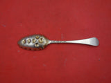 English Georgian Sterling Silver Berry Spoon london GW 1739 8 1/8"