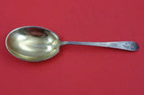 Pointed Antique Engraved by Dominick and Haff Sterling Silver Preserve Spoon GW