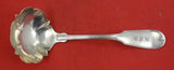 Coin Silver by Various Makers Gravy Ladle Fiddle Thread Albert Coles 7 1/4"