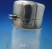 CM English Sterling Silver and Glass Dresser Jar (#5738)