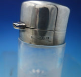CM English Sterling Silver and Glass Dresser Jar (#5738)