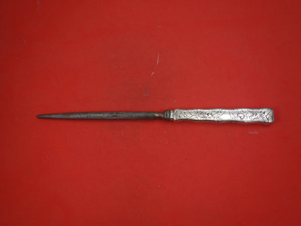 Lap Over Edge Acid Etched by Tiffany Sterling Silver Roast Carving Hone 12"