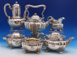 Chrysanthemum by Tiffany and Co Sterling Silver Tea Set 6pc (#1052) Stunning!