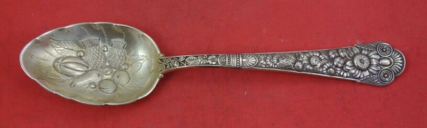 Cluny by Gorham Sterling Silver Berry Spoon with fruit in bowl 8 1/4"