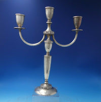 Flanders by Mueck-Carey Co Sterling Silver Candelabra Pair 3-Light #943 (#5872)