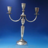 Flanders by Mueck-Carey Co Sterling Silver Candelabra Pair 3-Light #943 (#5872)