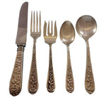 Corsage by Stieff Sterling Silver Flatware Set For 12 Service 62 Pieces