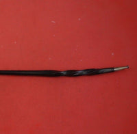 Scottish Georgian Sterling Silver Toddy Ladle with Twisted Horn Handle 14 1/2"