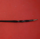 Scottish Georgian Sterling Silver Toddy Ladle with Twisted Horn Handle 14 1/2"