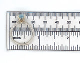 14k Gold Ring w/ Specialty Cut Genuine Natural Aquamarine Hand Engraved (#J6547)