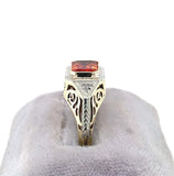 1.09ct Genuine Natural Citrine 10k Yellow Gold Filigree Ring Jewelry (#J5754)
