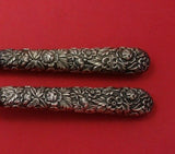 Repousse by Kirk Sterling Silver Steak Carving Set 2pc All Around Design HHWS