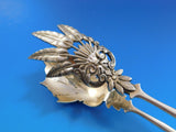 Brite-Cut by Unknown Sterling Silver Ice Tong 9 1/4" w/Fancy Cast Tines 1869