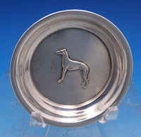 Sterling Silver Nut Cup Set 6pc Various Repoussed Dogs 1/4" x 2 5/8" (#6807)