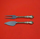 Du Barry by International Sterling Silver Hard Cheese Serving Set 2pc Custom