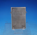 Albert Coles Coin Silver Card Case Engine Turned Engraved w/Loops #225 (#6811-2)