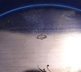 Floral by Alvin Sterling Silver Dessert Plate Daffodil Pierced Rim #2864 (#8679)