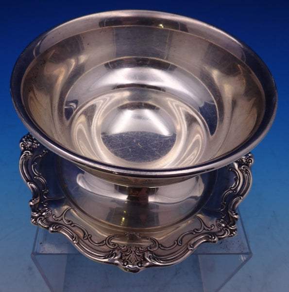 Chantilly by Gorham Sterling Silver Dip Dish with Attached Underplate (#8571)