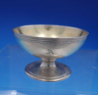 Reeded Edge By Tiffany Sterling Silver Salt Dip Dish Cellar #17668 1197 (#4594)