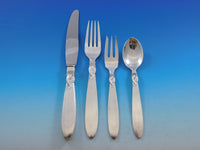 Dolphin by Frigast Denmark Sterling Silver Flatware Service 10 Set 85 pieces